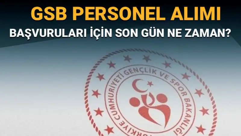 Gençlik ve Spor Bakanlığı Personel Alımı Başvuruları İçin Son Gün Ne Zaman?