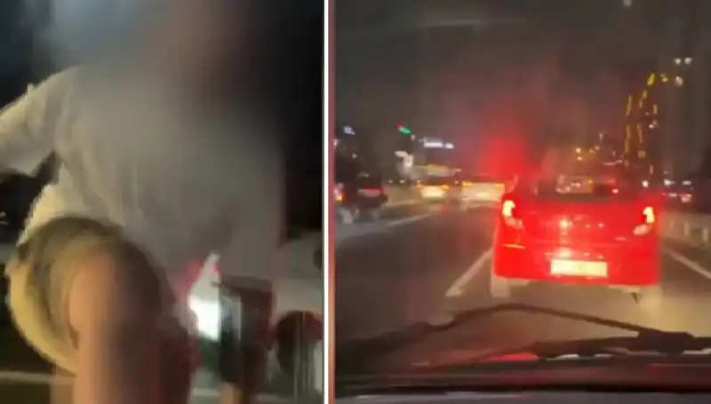 Trafik Magandasının Saldırgan Anları Kameralara Yansıdı