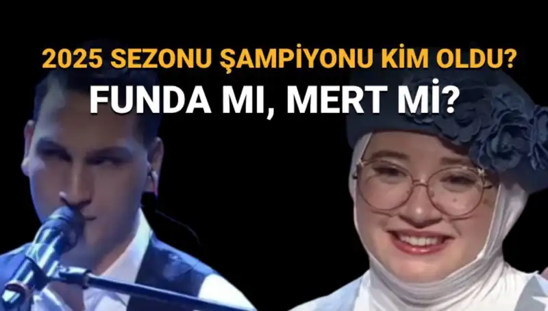 O Ses Türkiye 2025’in Şampiyonu Belli Oldu: Funda mı, Mert mi?