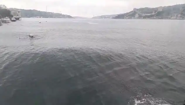 İstanbul Boğazı'nda Yükselen Dalgalar Sırasında Tehlikeli Durumlar Paniğe Neden Oldu